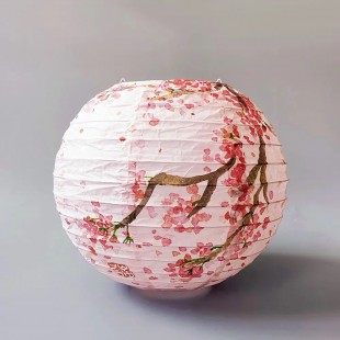 Підвісний паперовий ліхтарик у японському стилі "Цвітіння Вишні"